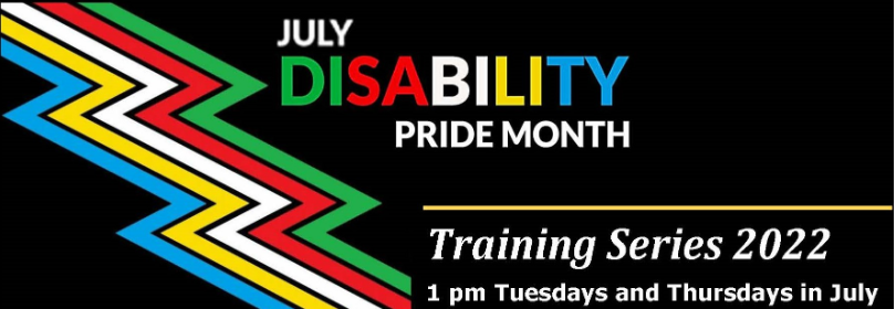 Disability pride month logo Disability pride month logo