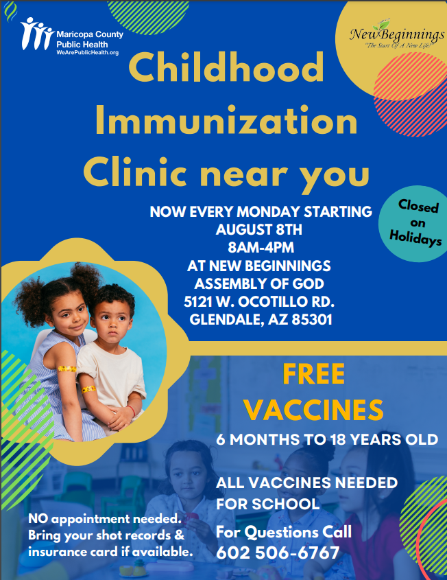 Back-To-School Student Immunization Clinics Added for Aug. 18