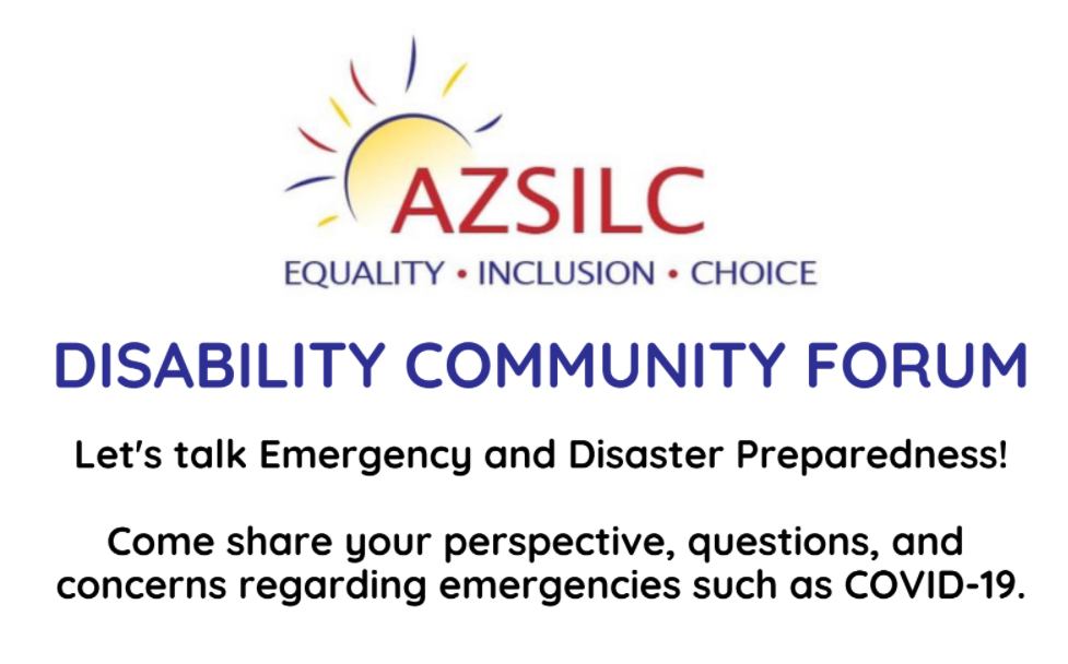 AZSILC disability Community Forum 1-11-22
