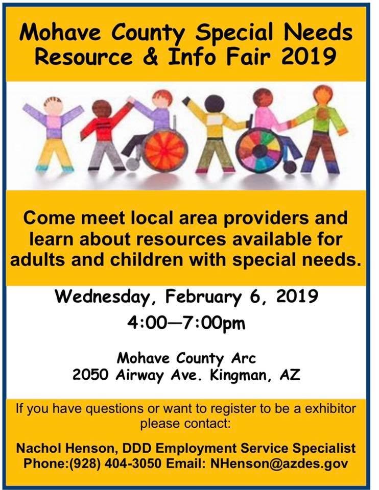 2019 Mohave County Resource Fair Poster