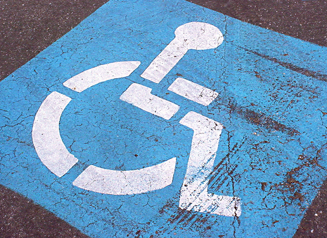 parking spot for people with disabilties