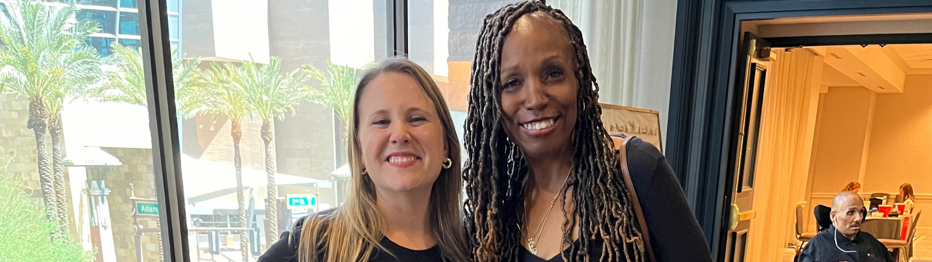 Sarah Ruf and Francine Waiters at the African American Conference on Disabilities in Phoenix