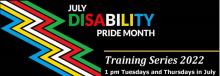 Disability pride month logo